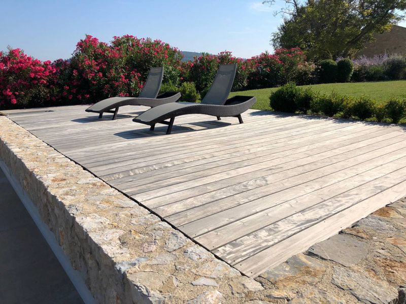 TERRASSE BOIS LAME IPE GRISE - ARTIGUES (VAR)