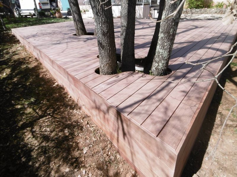 TERRASSE BOIS LAMES CUMARU A DRAGUIGNAN DANS LE VAR