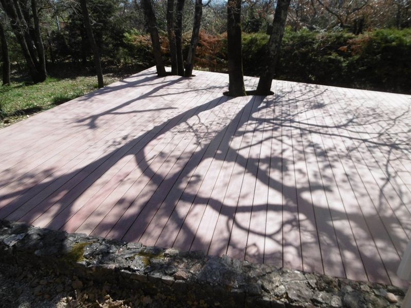 TERRASSE BOIS LAMES CUMARU A AUPS DANS LE VAR