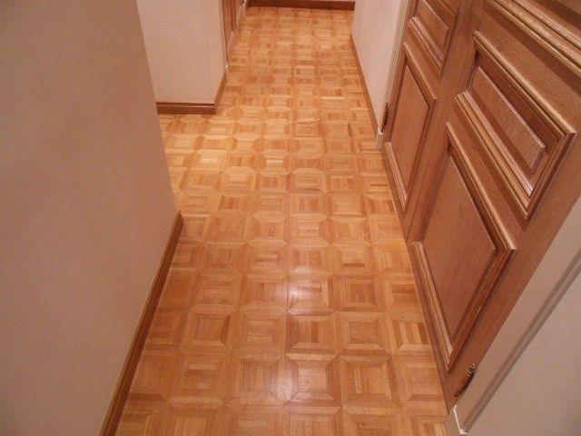 REALISATION DE PARQUETS INTERIEURS COLLES SUR SUPPORT MACONNE