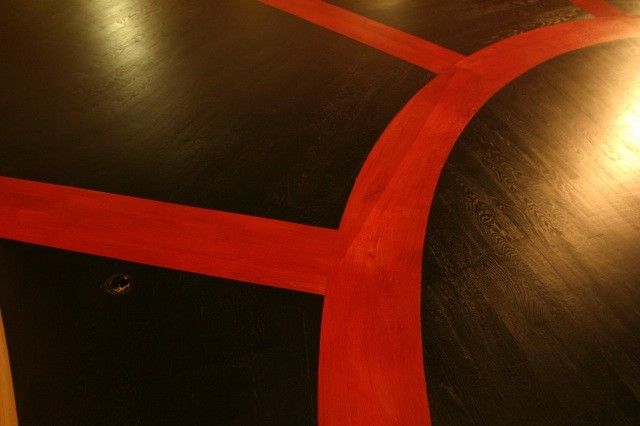 PARQUET CHENE MASSIF CLOUE TEINTE HUILE A SAINT RAPHAEL DANS LE VAR