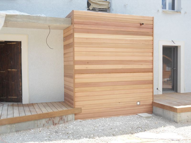 BARDAGE BOIS A SEILLONS SOURCE D'ARGENS DANS LE VAR