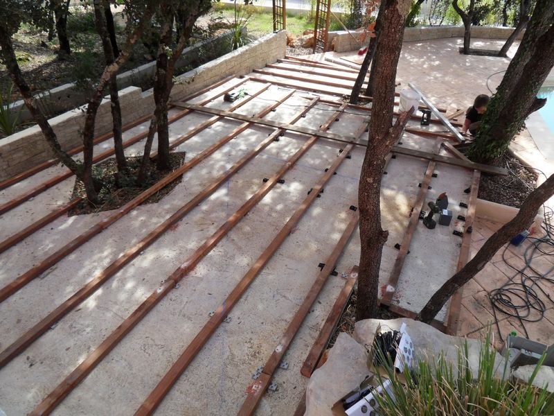 TERRASSE SUR DALLE BETON